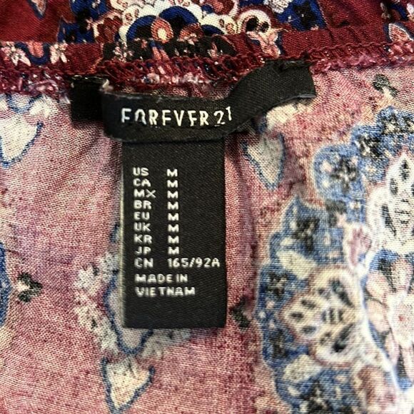 Forever 21 Boho Crop Top Medium - Picture 7 of 8